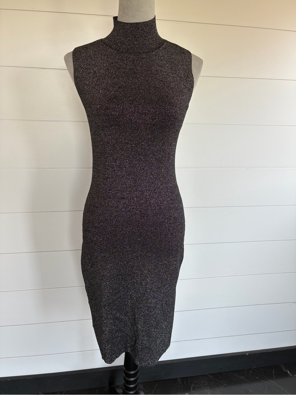 HOUSE of HARLOW 1960
Women's Black/Silver Metallic Dress, 
size S/P, NWT/0265